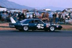 Dan tearing it up in his Petty prepared Superbird