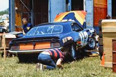 Team Gurney pits color photo.