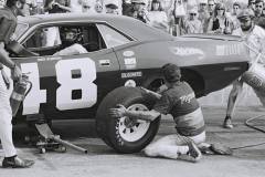 Dan Gurney waiting for the signal to leave the pits.